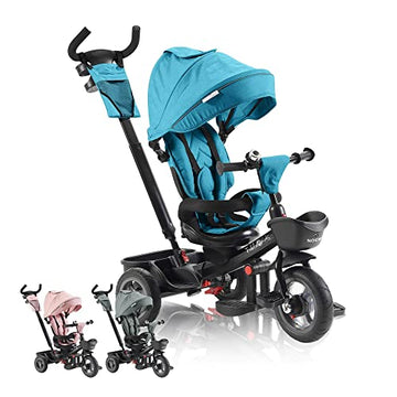 FableKids Noemi 5in1 Dreirad mit Zubehör – Türkis