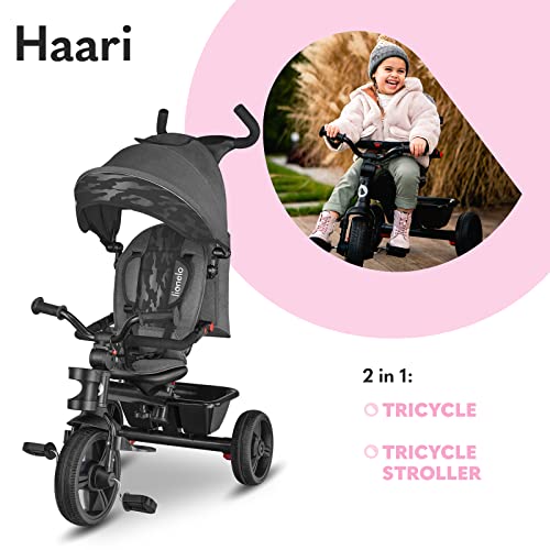 Lionelo Haari 2in1 Dreirad mit Schubstange – Blau