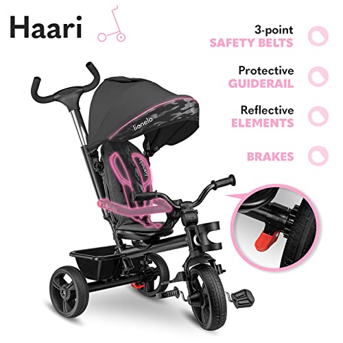 Lionelo Haari 2in1 Dreirad mit Schubstange – Blau