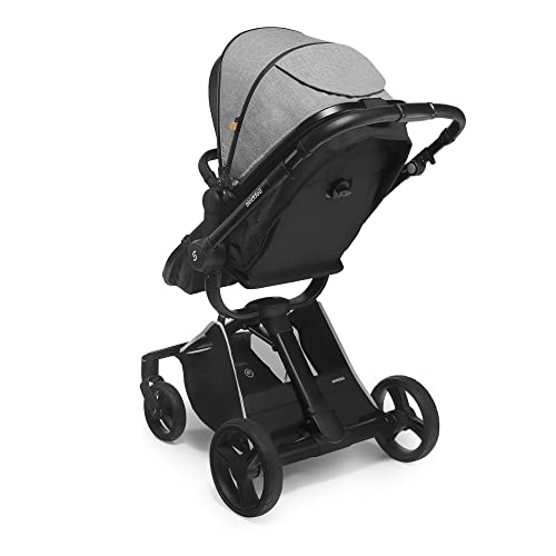 Skiddoü Nasjo 2in1 Kinderwagen mit Babywanne – Hellgrau