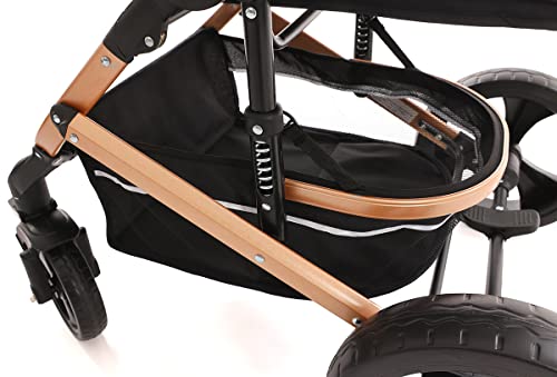 Pixini Kalani 3in1 Kombikinderwagen – Gold/Schwarz