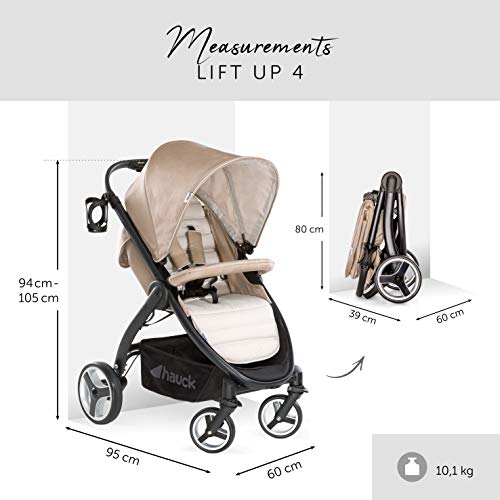 Hauck Lift Up 4 Kinderwagen – Faltbar – Beige