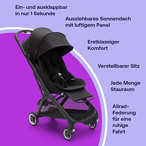 Bugaboo Butterfly Reise-Kinderwagen – Midnight Black