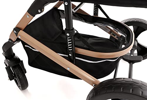 Pixini Kalani 3in1 Kombikinderwagen – Gold/Schwarz