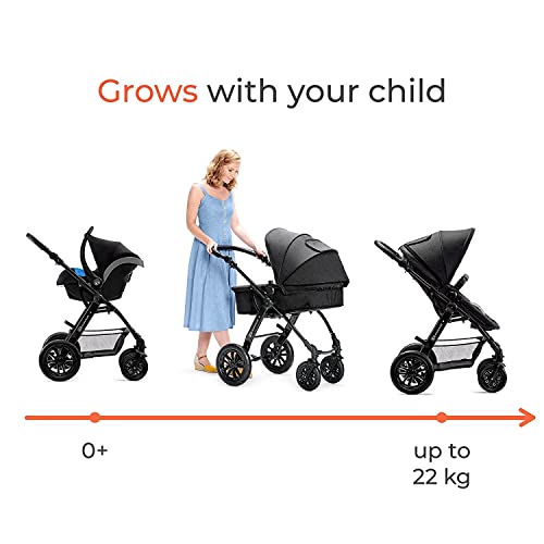 Kinderkraft MOOV 3in1 Kinderwagenset – Grau