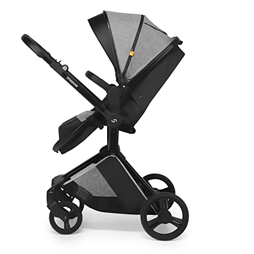 Skiddoü Nasjo 2in1 Kinderwagen mit Babywanne – Hellgrau
