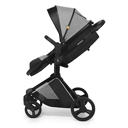 Skiddoü Nasjo 2in1 Kinderwagen mit Babywanne – Hellgrau