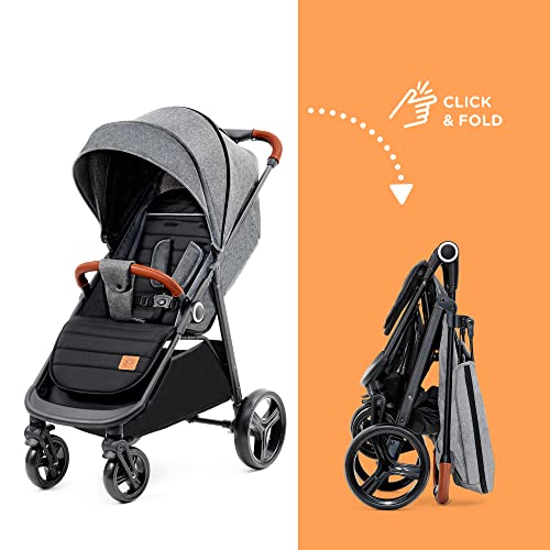 Kinderkraft Grande Plus Buggy – Liegefunktion – Grau