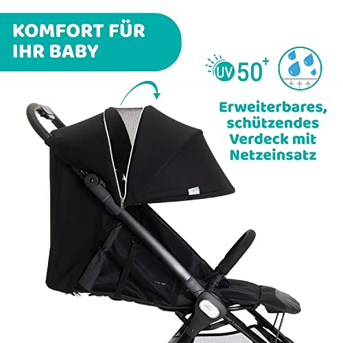 Chicco We Reisebuggy – Ultraleicht – Schwarz