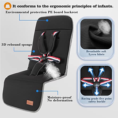 Blahoo Reisebuggy mit Liegefunktion – Schwarz