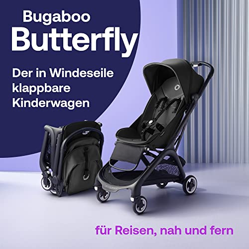 Bugaboo Butterfly Reise-Kinderwagen – Midnight Black