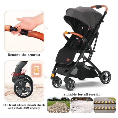 Blahoo Reisebuggy mit Liegefunktion – Schwarz