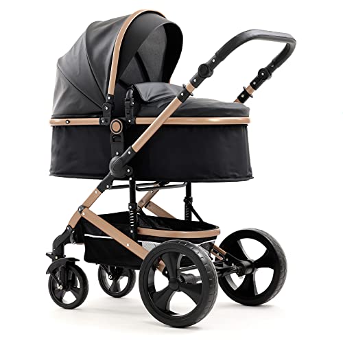 Pixini Kalani 3in1 Kombikinderwagen – Gold/Schwarz