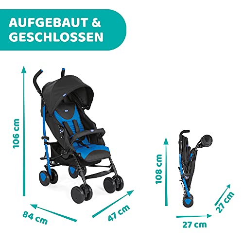 Chicco Echo Buggy – Schlafposition – Schwarz