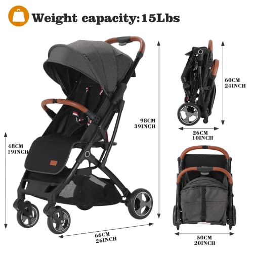 Blahoo Reisebuggy mit Liegefunktion – Schwarz
