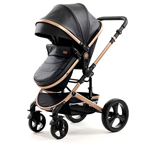 Pixini Kalani 3in1 Kombikinderwagen – Gold/Schwarz