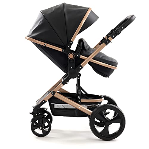 Pixini Kalani 3in1 Kombikinderwagen – Gold/Schwarz