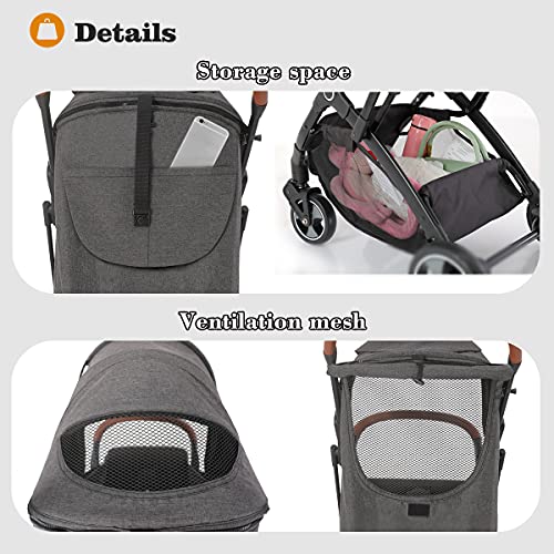 Blahoo Reisebuggy mit Liegefunktion – Schwarz