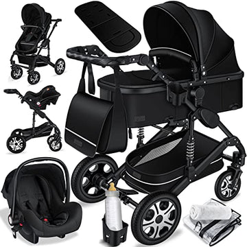 KESSER® Loops 3in1 Kombikinderwagen – Schwarz