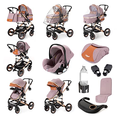 Daliya Bambimo 3in1 Riesenset Kombikinderwagen – Khaki