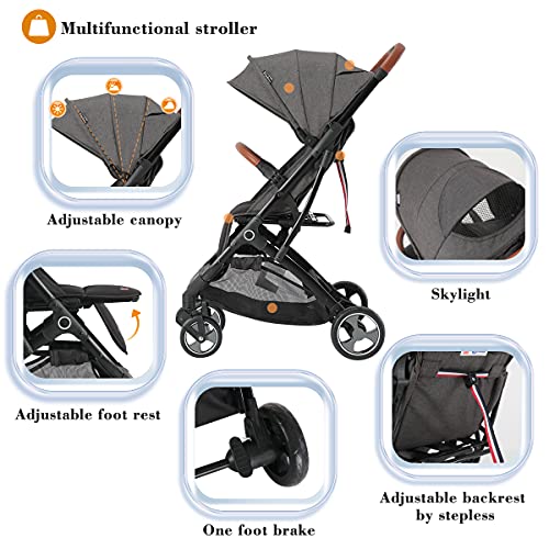 Blahoo Reisebuggy mit Liegefunktion – Schwarz
