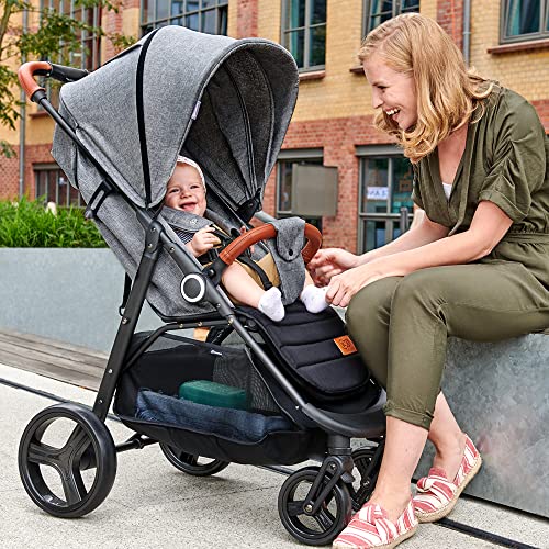 Kinderkraft Grande Plus Buggy – Liegefunktion – Grau